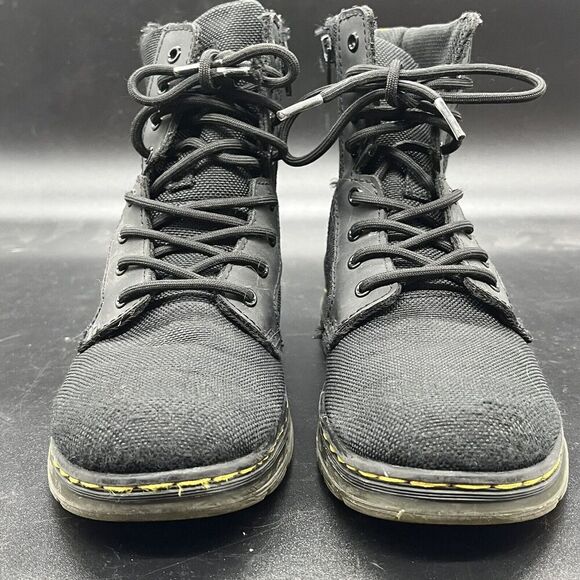 Dr. Martens Combs J Juniors size 3 black boot zip closure casual outdoor - Picture 3 of 7